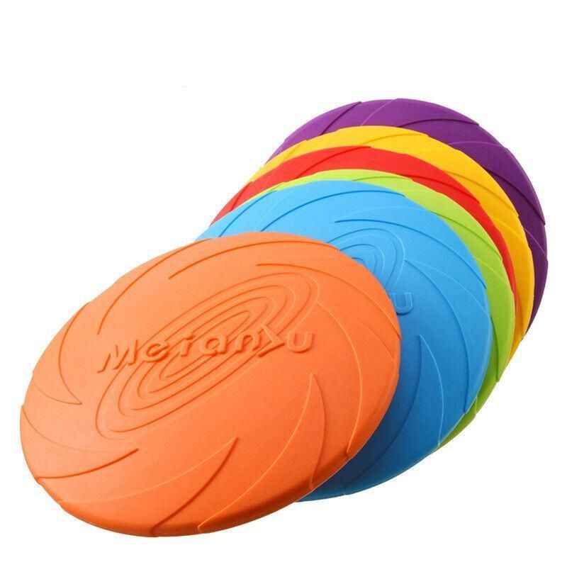 Frisbee Toy for Dogs Outdoor Fetch Training Soft Rubber Pet Flying Disc 18cm view 12