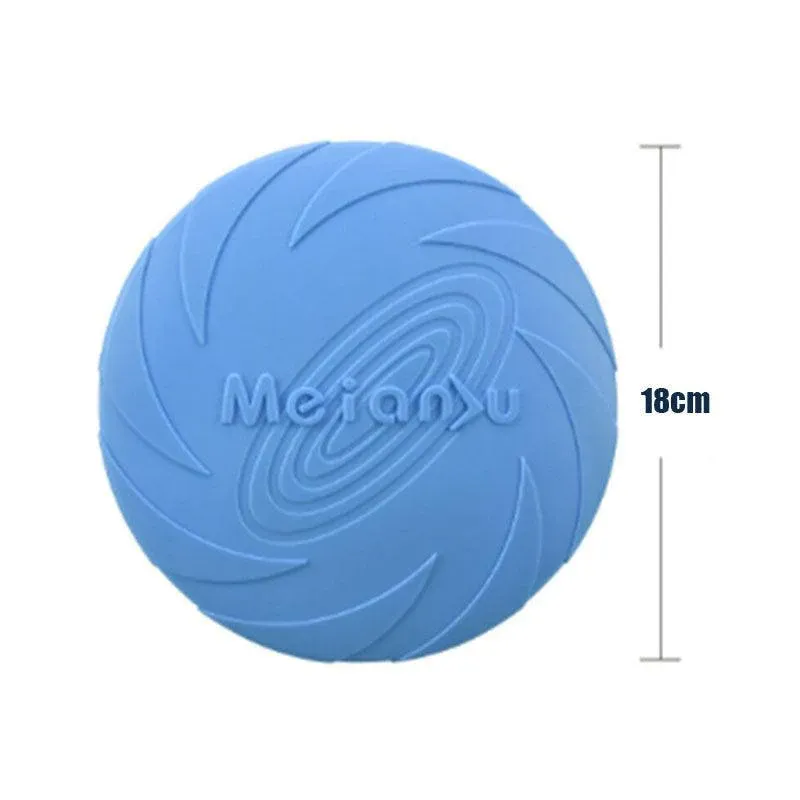 Frisbee Toy for Dogs Outdoor Fetch Training Soft Rubber Pet Flying Disc 18cm view 14