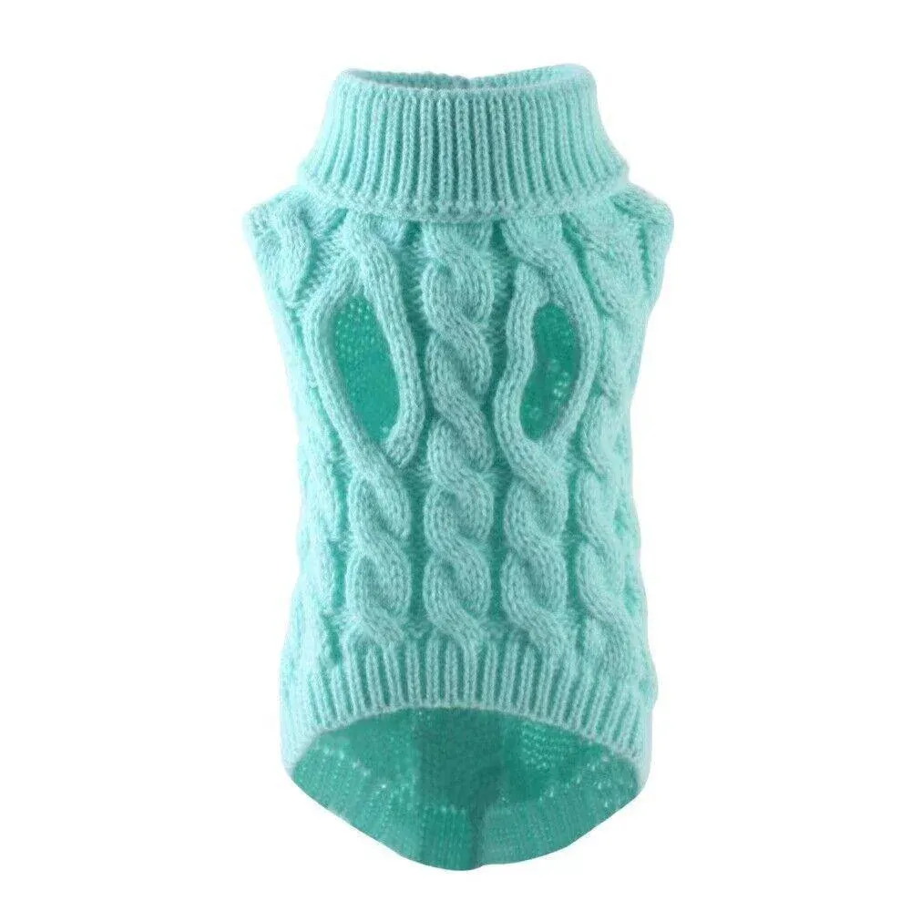 Puppy Dog Jumper Winter Warm Knitted Sweater Pet Clothes Small Dogs Coat view 5