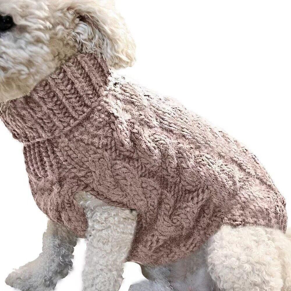 Puppy Dog Jumper Winter Warm Knitted Sweater Pet Clothes Small Dogs Coat view 13