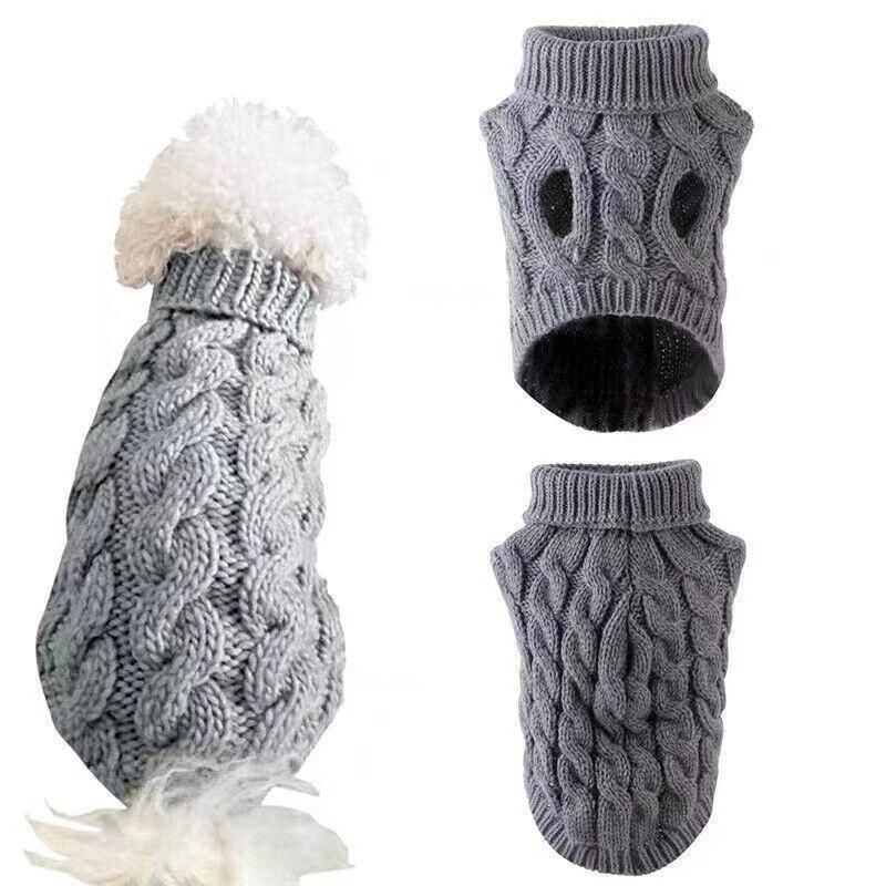 Puppy Dog Jumper Winter Warm Knitted Sweater Pet Clothes Small Dogs Coat view 6