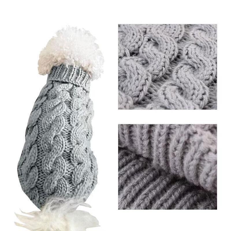 Puppy Dog Jumper Winter Warm Knitted Sweater Pet Clothes Small Dogs Coat view 9