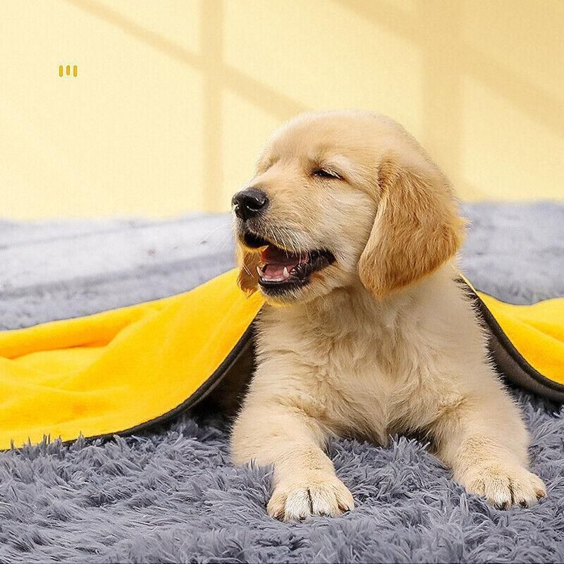 Pet Drying Towel Ultra-Absorbent Water Dog Cat Bath Microfiber Clean Soft view 7
