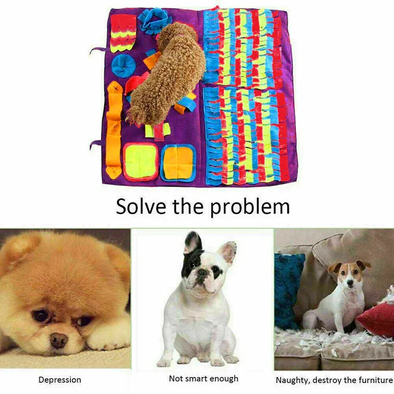Dog Pet Nose Training Sniffing Pad Toys Blanket Game Feeding Cushion Snuffle Mat view 10