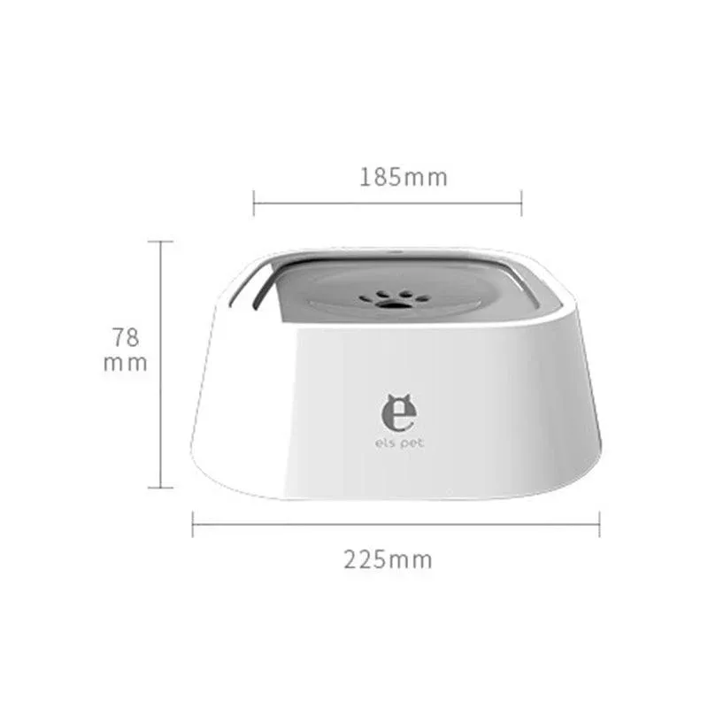 1.5L Pet Water Bowl No-Spill Design Slow Drinking Feeder with Non-Slip Base - Pink view 5