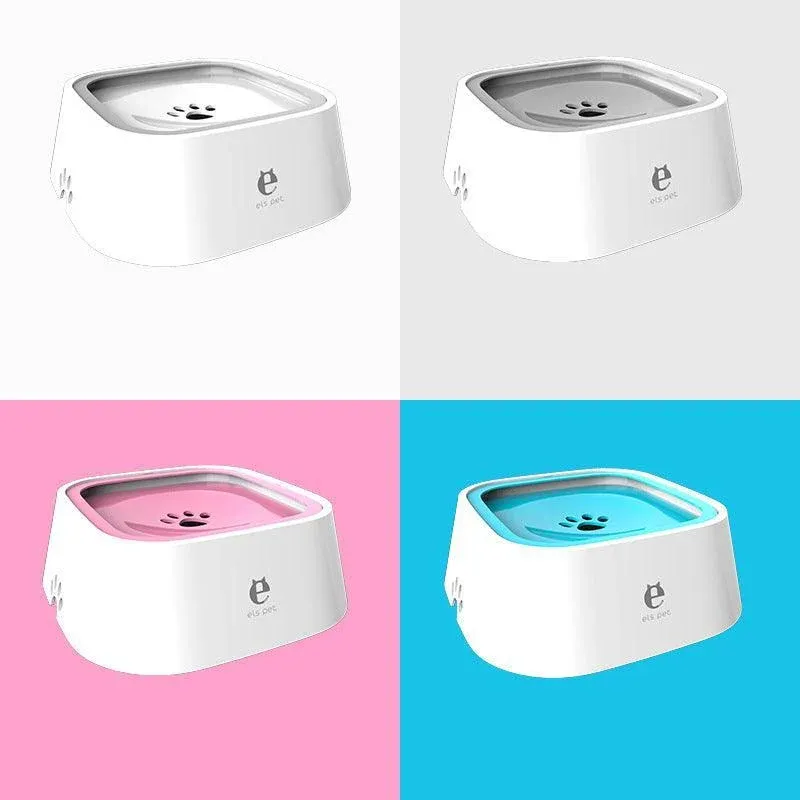 1.5L Pet Water Bowl No-Spill Design Slow Drinking Feeder with Non-Slip Base - Pink view 9