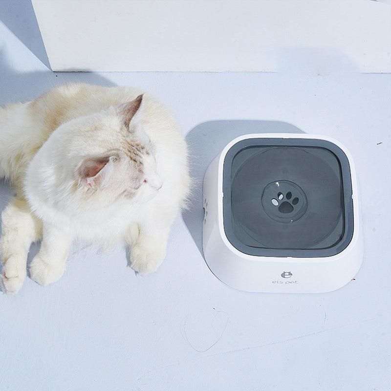 1.5L Pet Water Bowl No-Spill Design Slow Drinking Feeder with Non-Slip Base - Pink view 10
