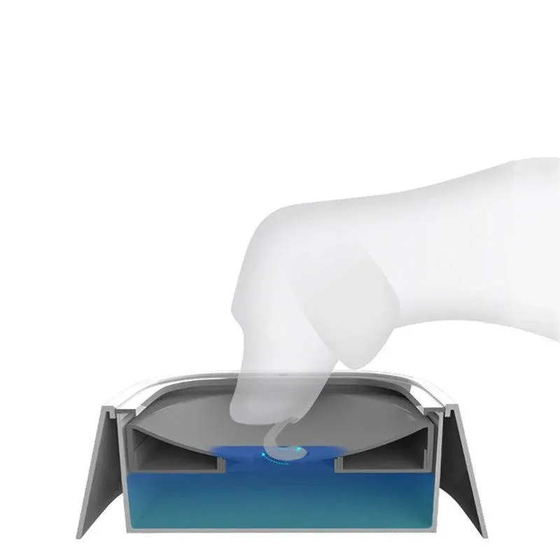 1.5L Pet Water Bowl No-Spill Design Slow Drinking Feeder with Non-Slip Base view 6