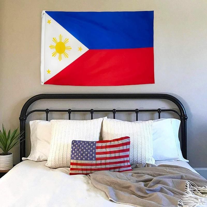 Large Philippines Flag 90 x 150 cm Outdoor Indoor Polyester with Eyelets view 7