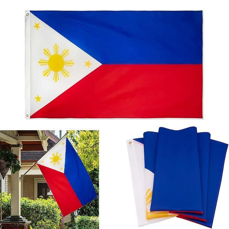 Large Philippines Flag 90 x 150 cm Outdoor Indoor Polyester with Eyelets view 9