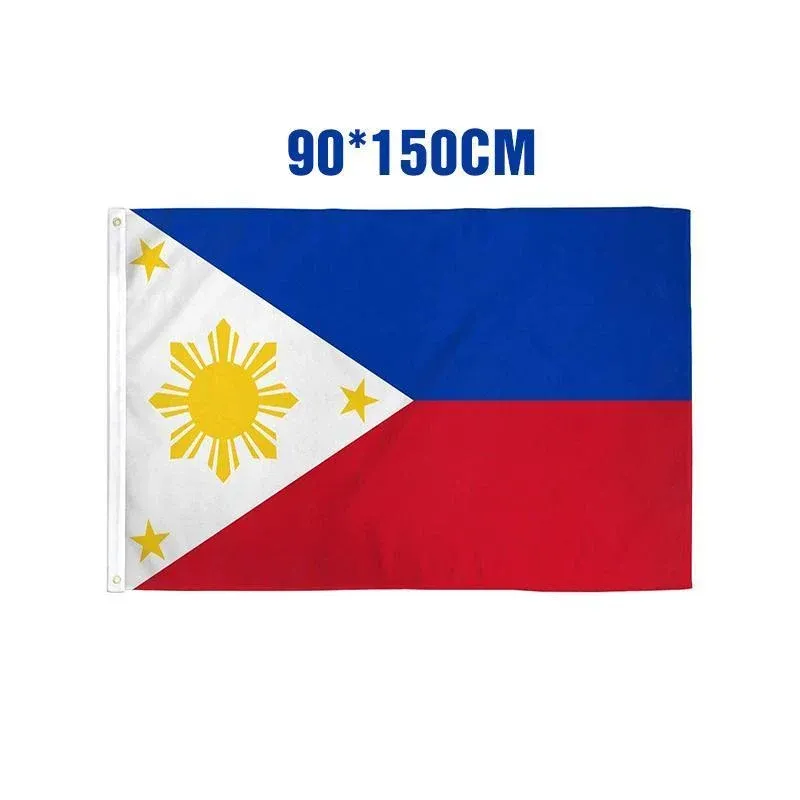 Large Philippines Flag 90 x 150 cm Outdoor Indoor Polyester with Eyelets view 11
