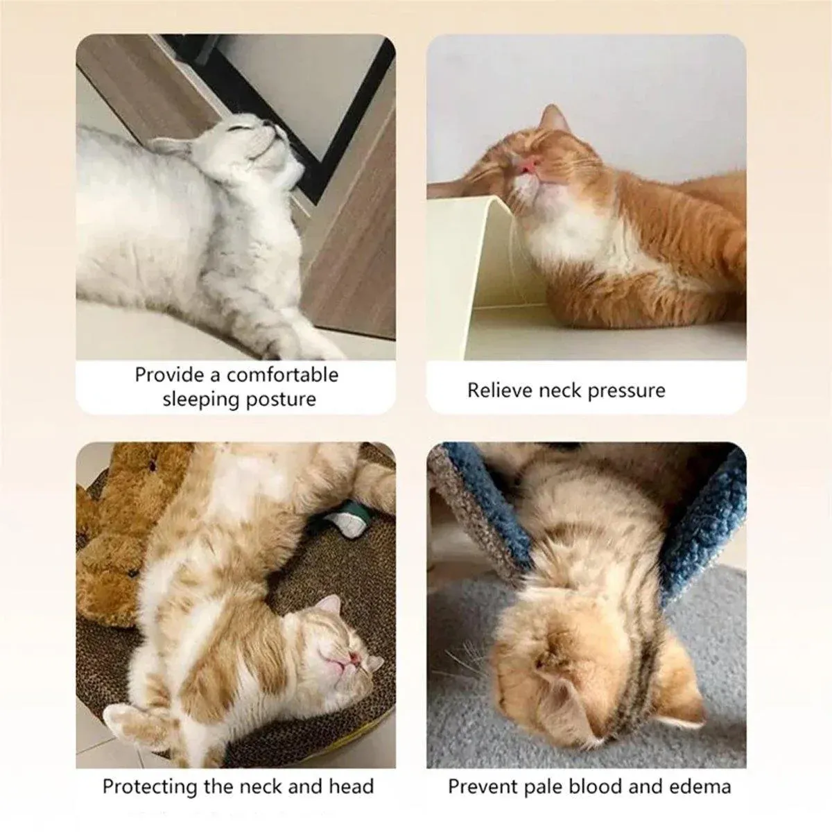Dog Pet U Shaped Pillow Cartoon Breathable Cat Sleeping Cushion for All view 5