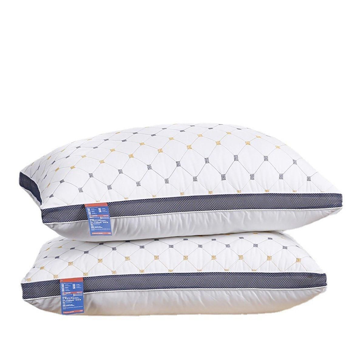 1/2pcs High Rebound Feather Velvet Pillow Washable Soft Bed Cushion Core
