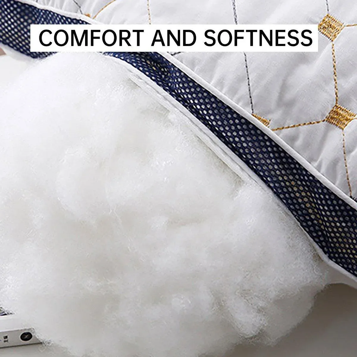 1/2pcs High Rebound Feather Velvet Pillow Washable Soft Bed Cushion Core view 5