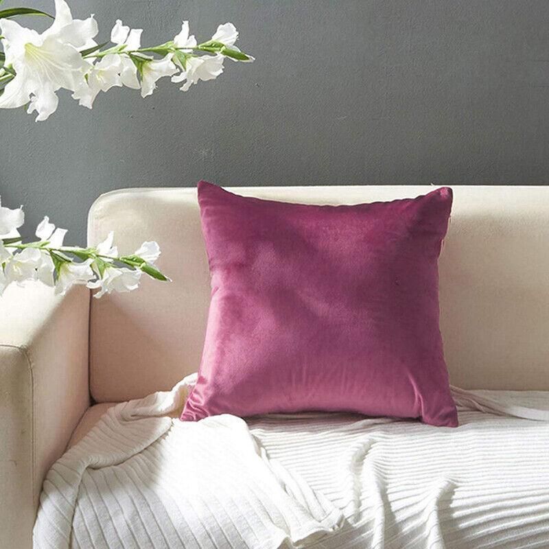 40x40cm Multicoloured Plain Solid Colour Cushion Cover Covers Decorative view 11