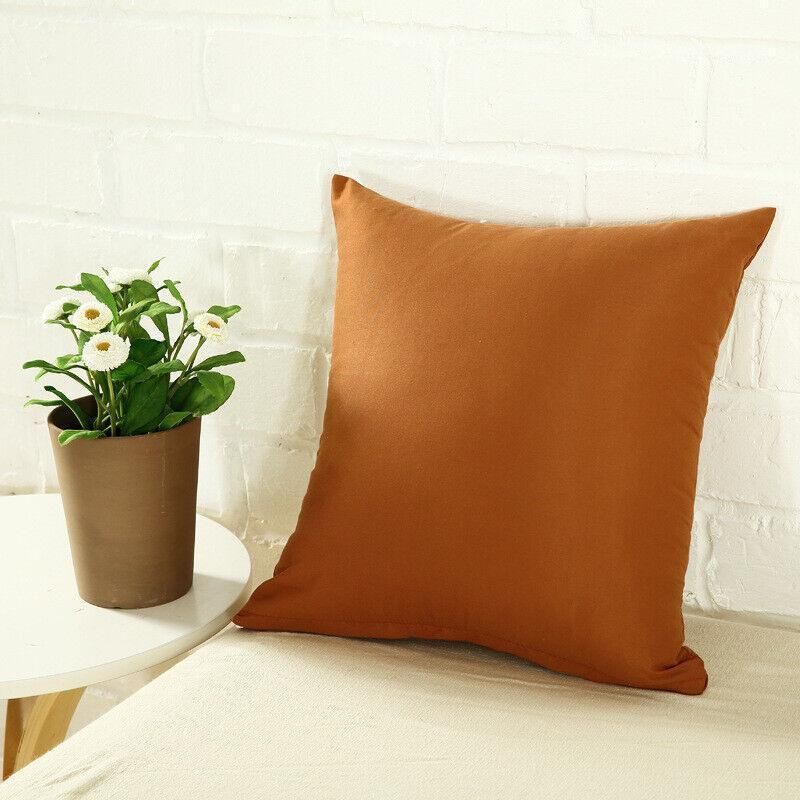 40x40cm Multicoloured Plain Solid Colour Cushion Cover Covers Decorative view 13