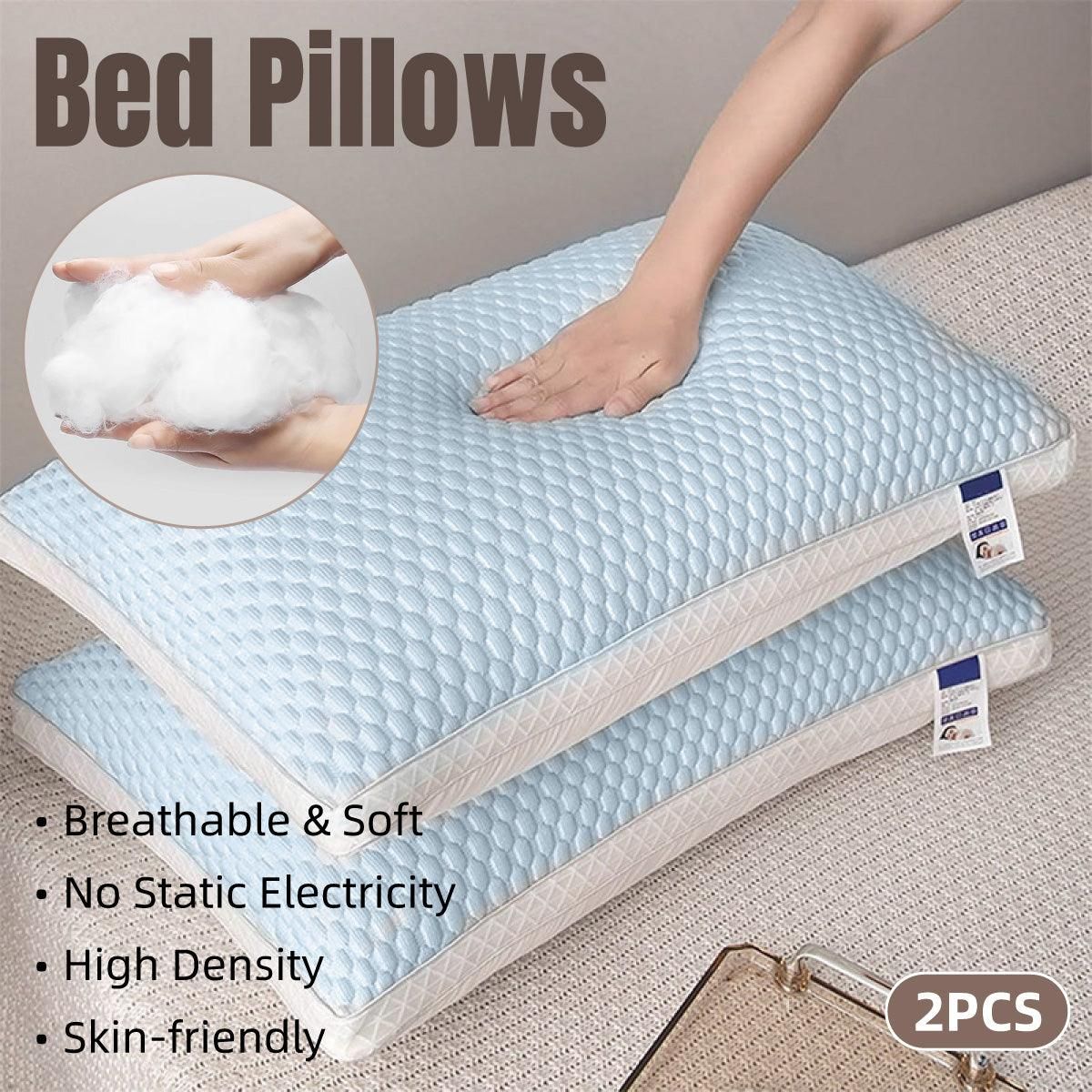 2pcs Breathable Pillow Set for Summer Comfort Soft for Home Use Sleeping Support — image 1