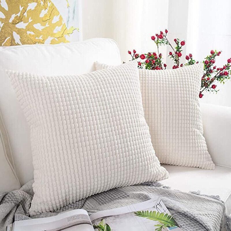 45X45 Plain Solid Colour Cushion Cover Decorative Pillow Case Home view 9