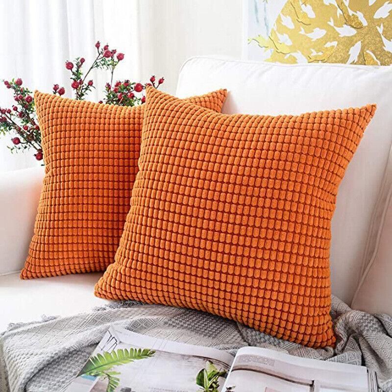 45X45 Plain Solid Colour Cushion Cover Decorative Pillow Case Home view 7
