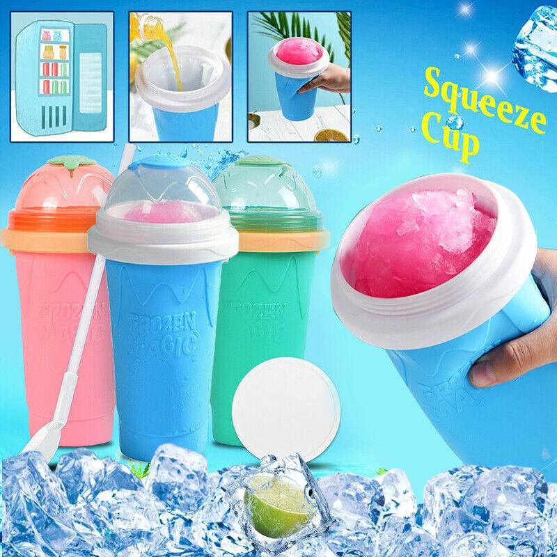 Slushie Maker Cup Quick Freeze Magic Squeeze Cup Milkshake Cup Ice Cream Maker view 2