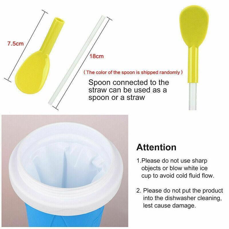 Slushie Maker Cup Quick Freeze Magic Squeeze Cup Milkshake Cup Ice Cream Maker view 11