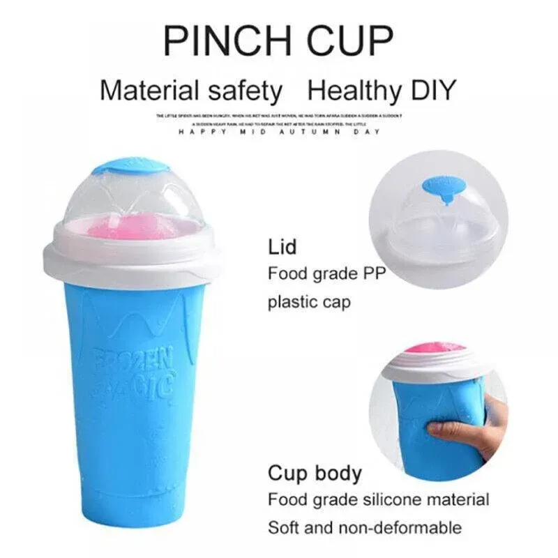 Slushie Maker Cup Quick Freeze Magic Squeeze Cup Milkshake Cup Ice Cream Maker view 5