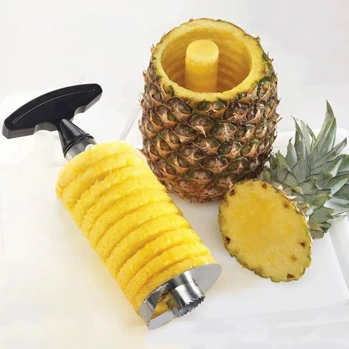 Stainless Steel Pineapple Corer Slicer Peeler Cutter Tool Easy Pineapple view 5