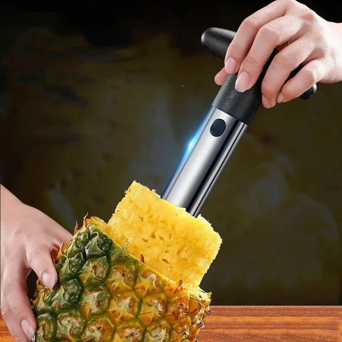 Stainless Steel Pineapple Corer Slicer Peeler Cutter Tool Easy Pineapple view 12