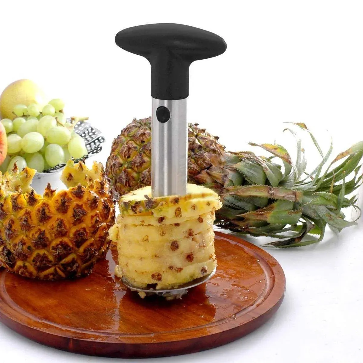 Stainless Steel Pineapple Corer Slicer Peeler Cutter Tool Easy Pineapple view 13