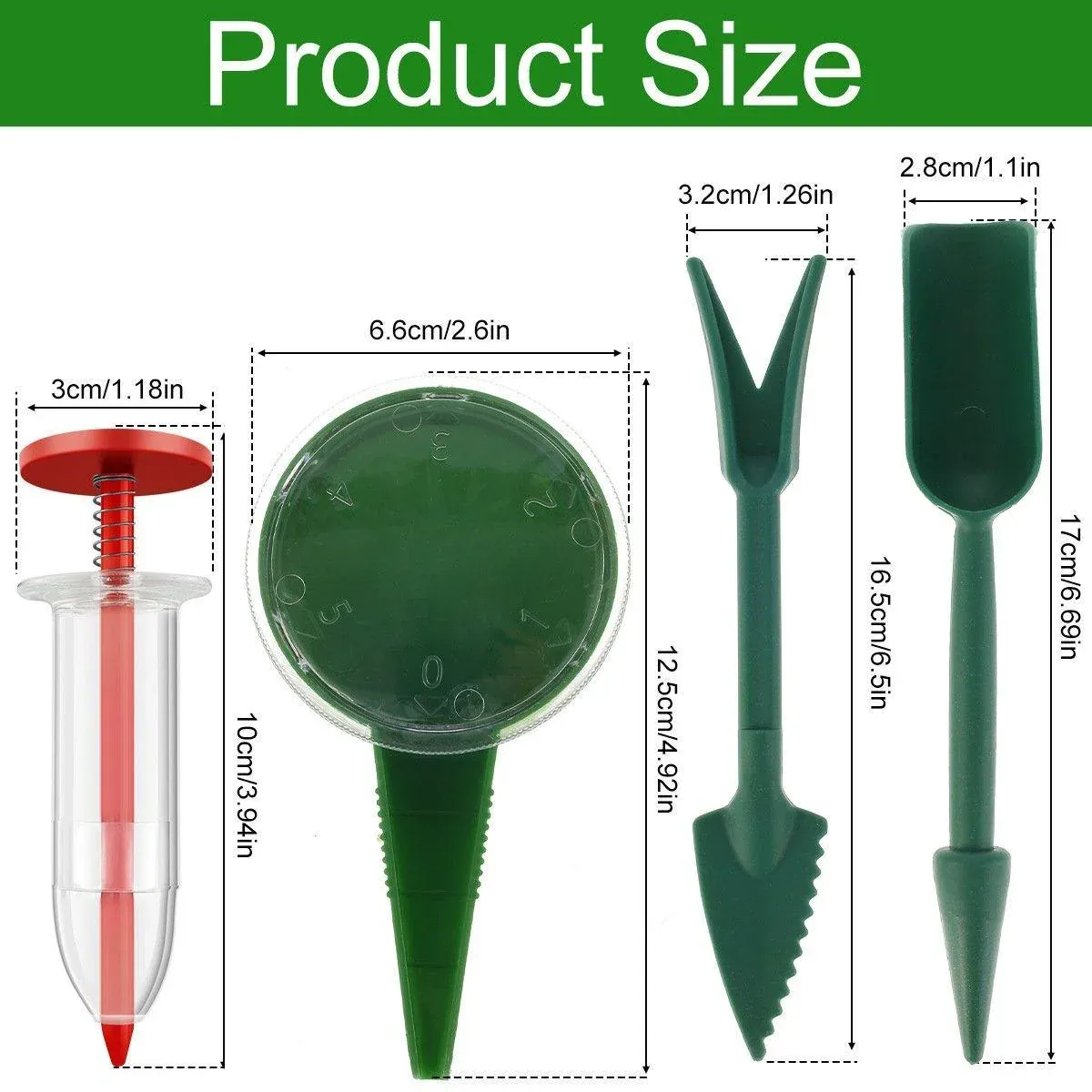 6PCS Garden Seeder Set Mini Seed Planting Tools Manual Seeder for Gardening view 4