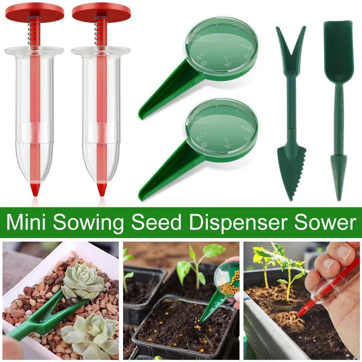 6PCS Garden Seeder Set Mini Seed Planting Tools Manual Seeder for Gardening view 10