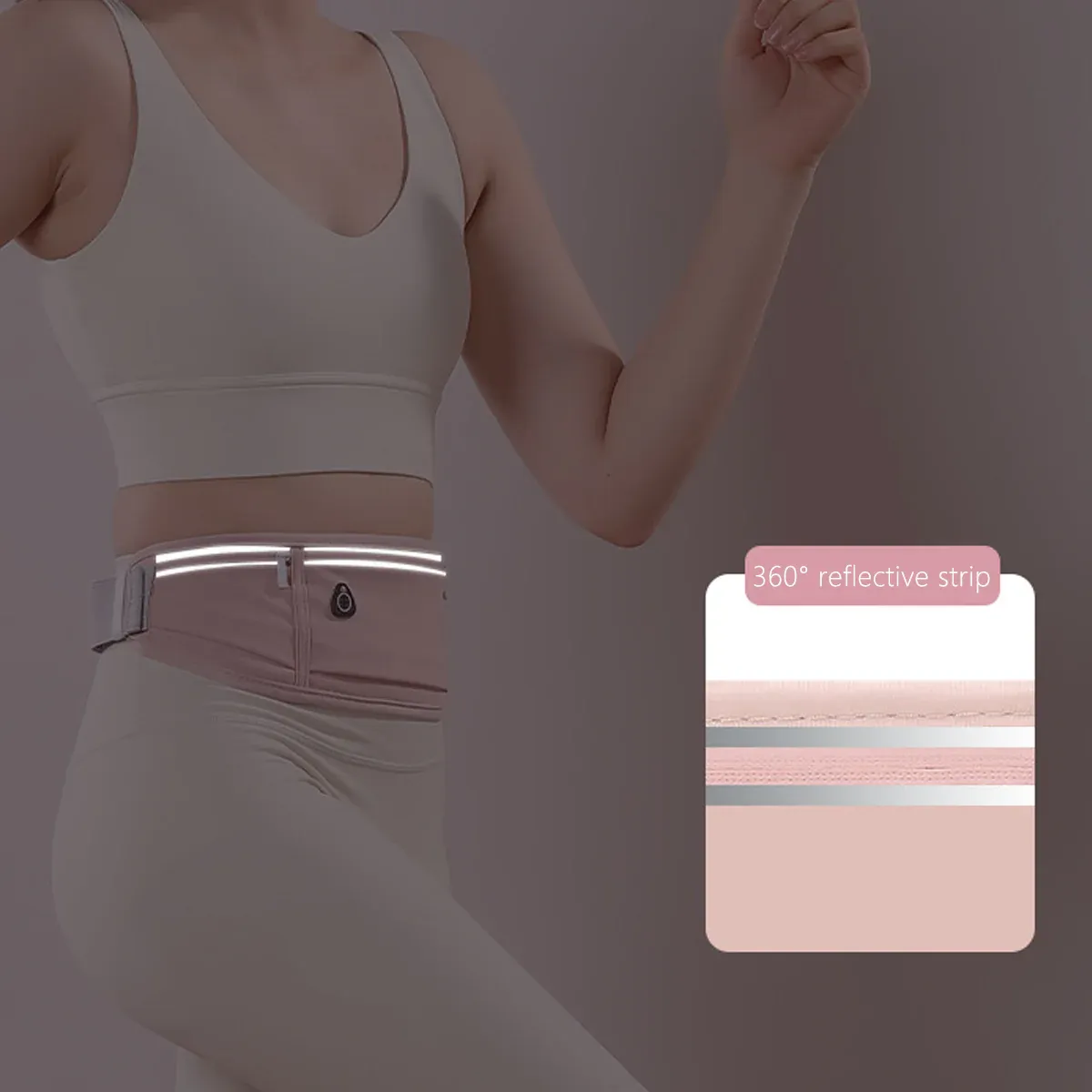 Running Waist Bag Mobile Phone Holder Fitness Sports Small Pouch Adjustable view 10