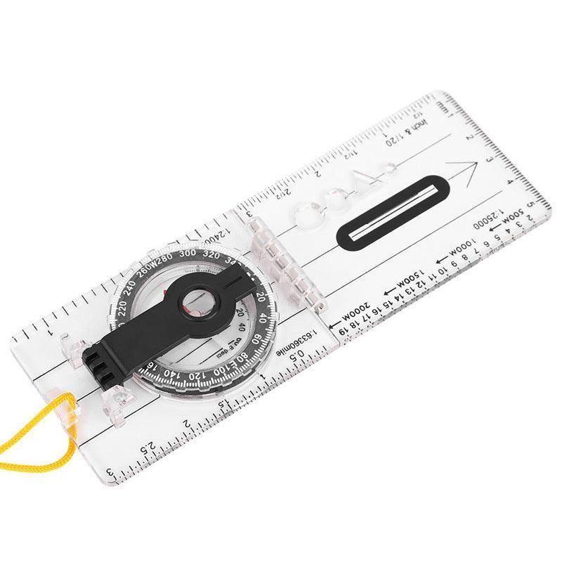 Baseplate Pocket Compass Military Orienteering Hiking Camping Maps Lensatic Army view 3