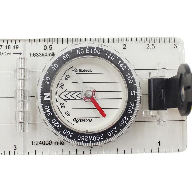 Baseplate Pocket Compass Military Orienteering Hiking Camping Maps Lensatic Army view 5