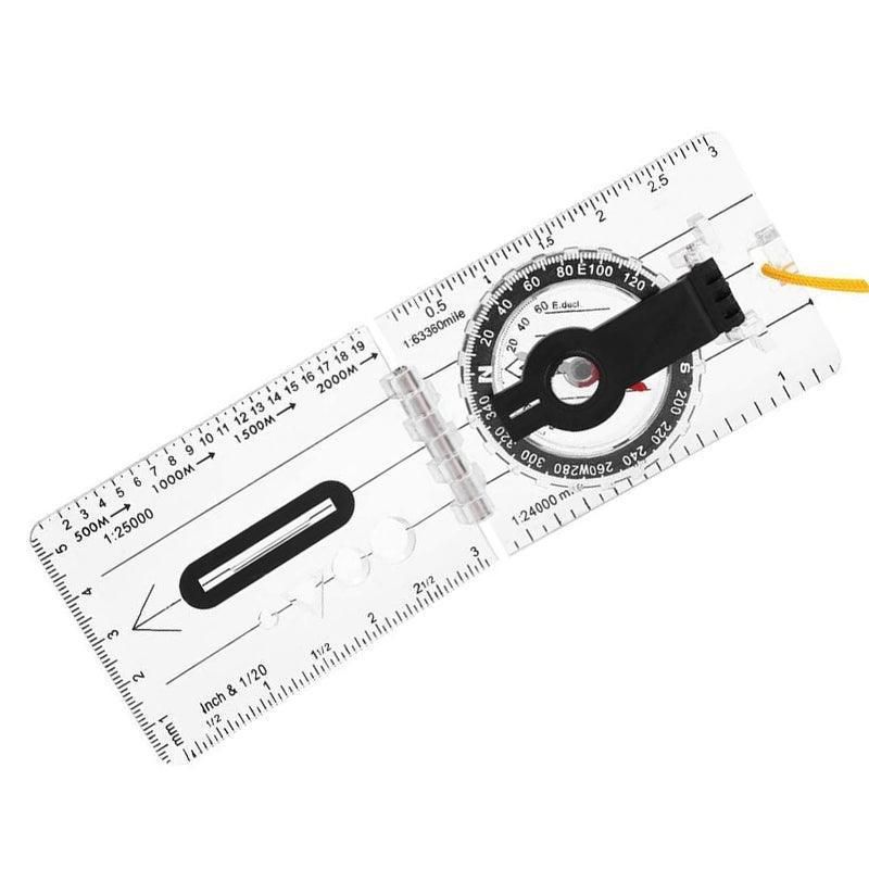 Baseplate Pocket Compass Military Orienteering Hiking Camping Maps Lensatic Army view 8
