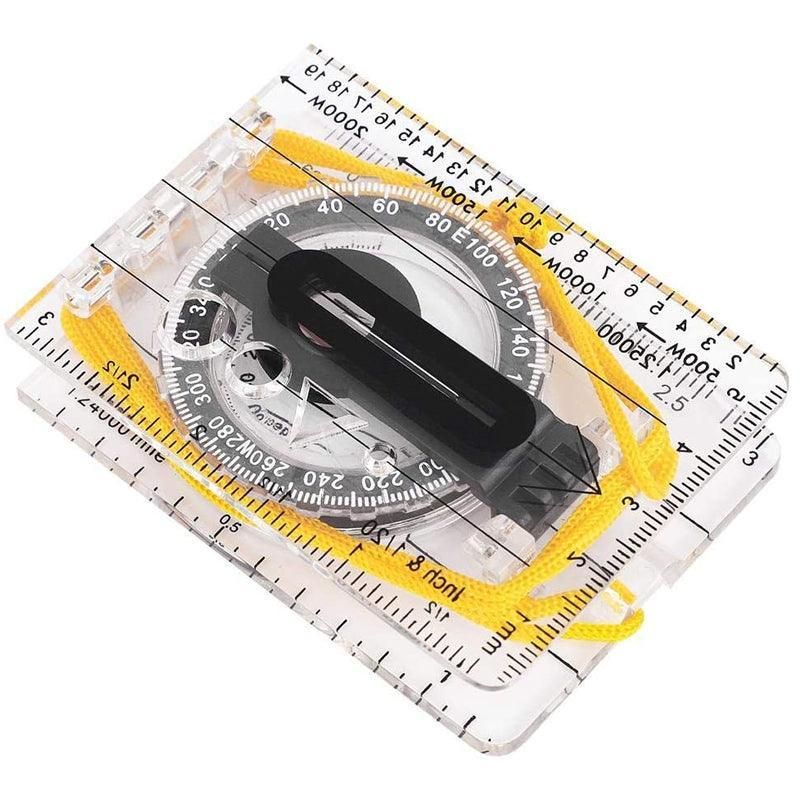 Baseplate Pocket Compass Military Orienteering Hiking Camping Maps Lensatic Army view 11