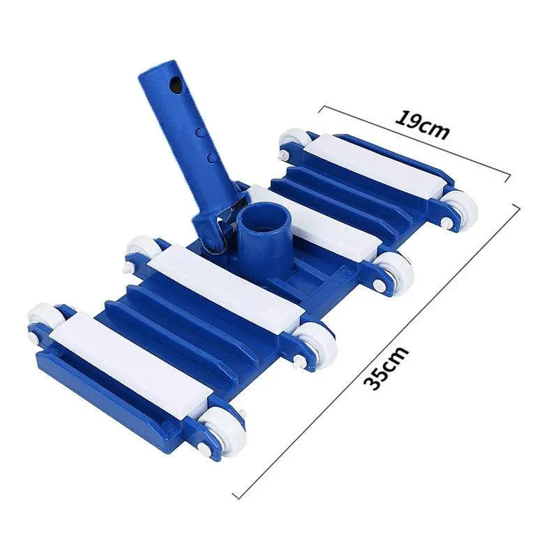 Heavy Duty Flexible Pool Vacuum Head with Wheels for 38mm Hose view 3