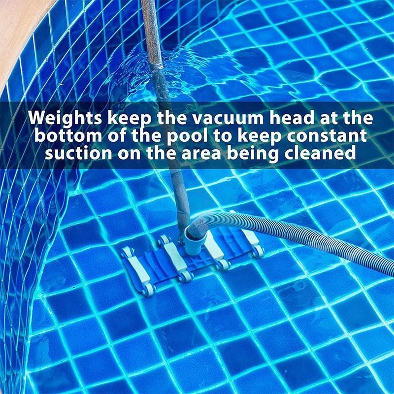 Heavy Duty Flexible Pool Vacuum Head with Wheels for 38mm Hose view 6