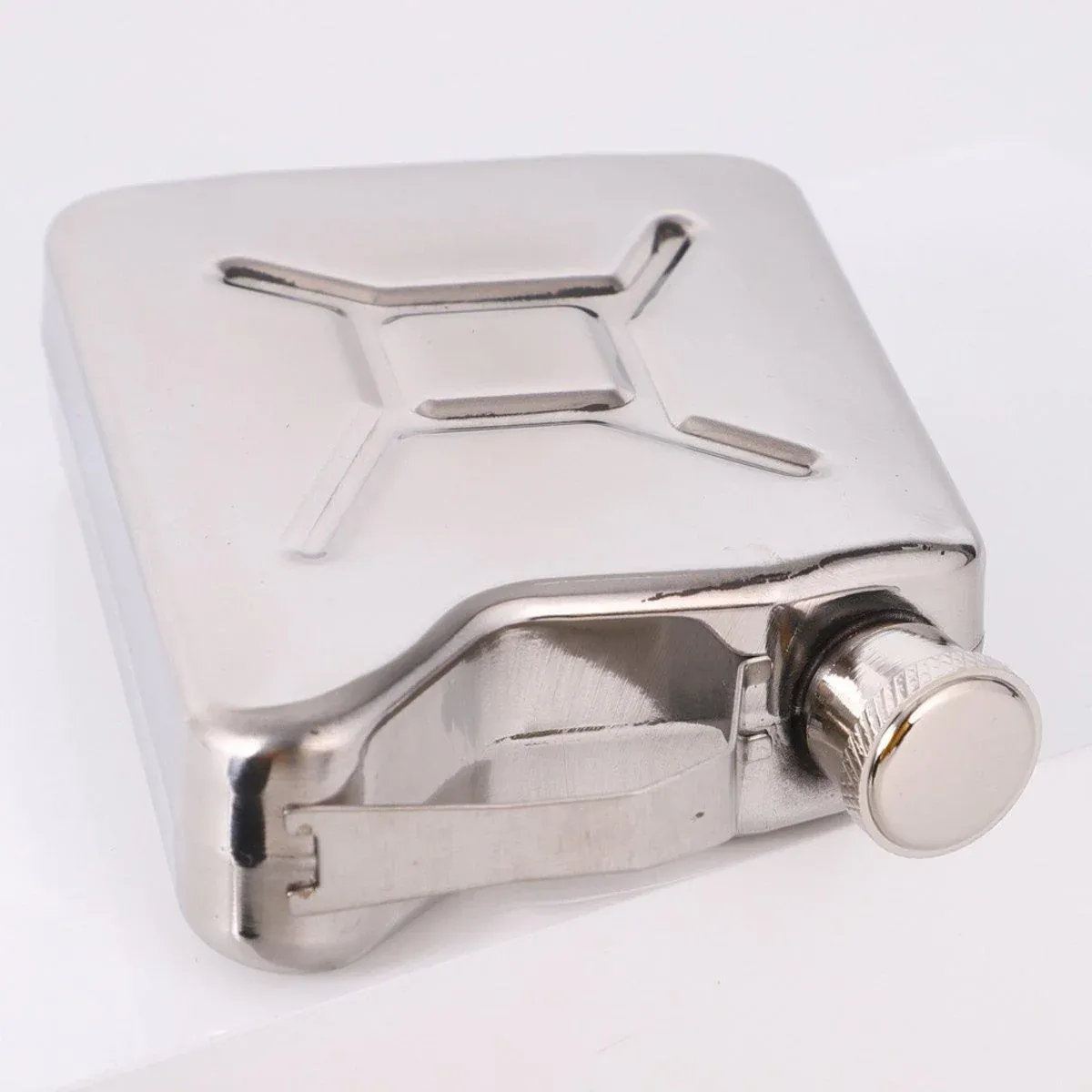 146ml Portable Outdoor Camping Oil Can Thick Stainless Steel Fuel Bottle Flask view 10