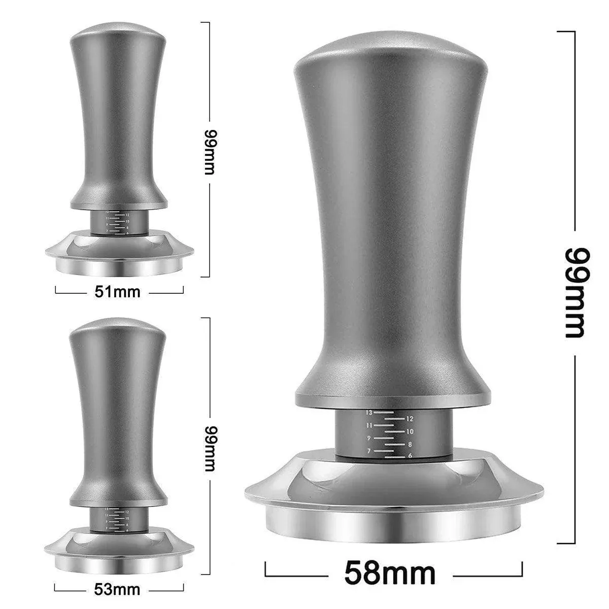 Adjustable Coffee Tamper with Scale Constant Pressure Espresso Powder Press view 4