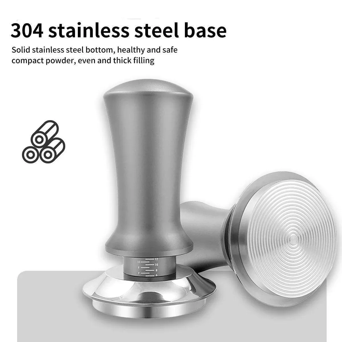 Adjustable Coffee Tamper with Scale Constant Pressure Espresso Powder Press view 7
