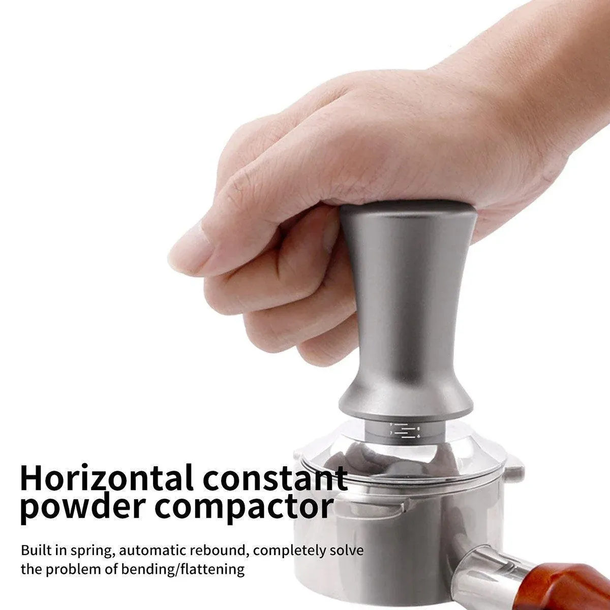 Adjustable Coffee Tamper with Scale Constant Pressure Espresso Powder Press view 9