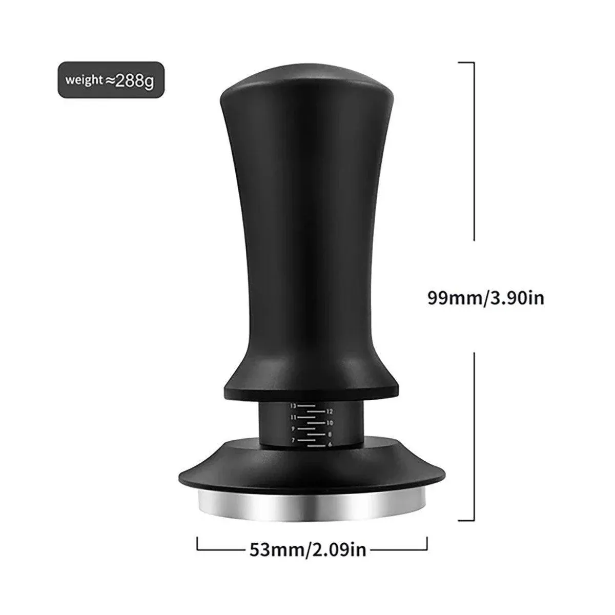 Adjustable Coffee Tamper with Scale Constant Pressure Espresso Powder Press view 12