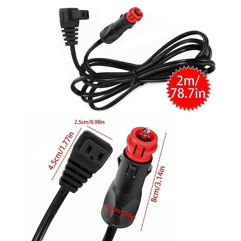2 Meter Cigarette Lighter Car Refrigerator Plug Car Refrigerator Matching Wire view 3