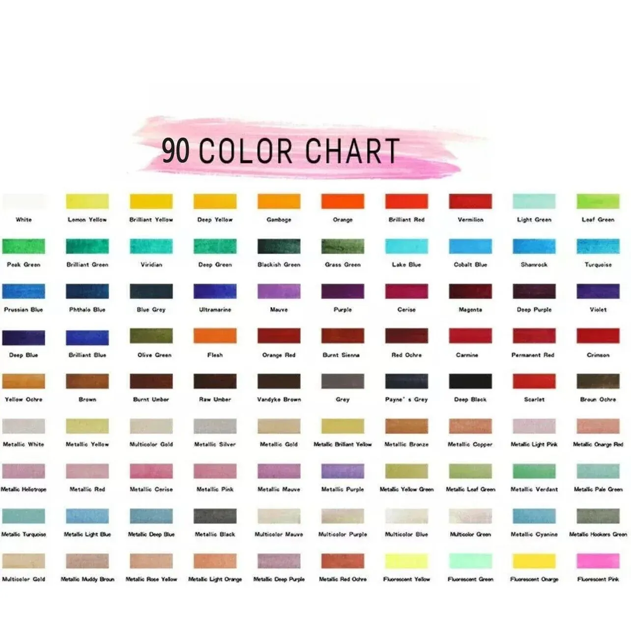 12-90 Watercolour Paint Set With Brush Painting Water Colour Kits - 50 Colours view 6