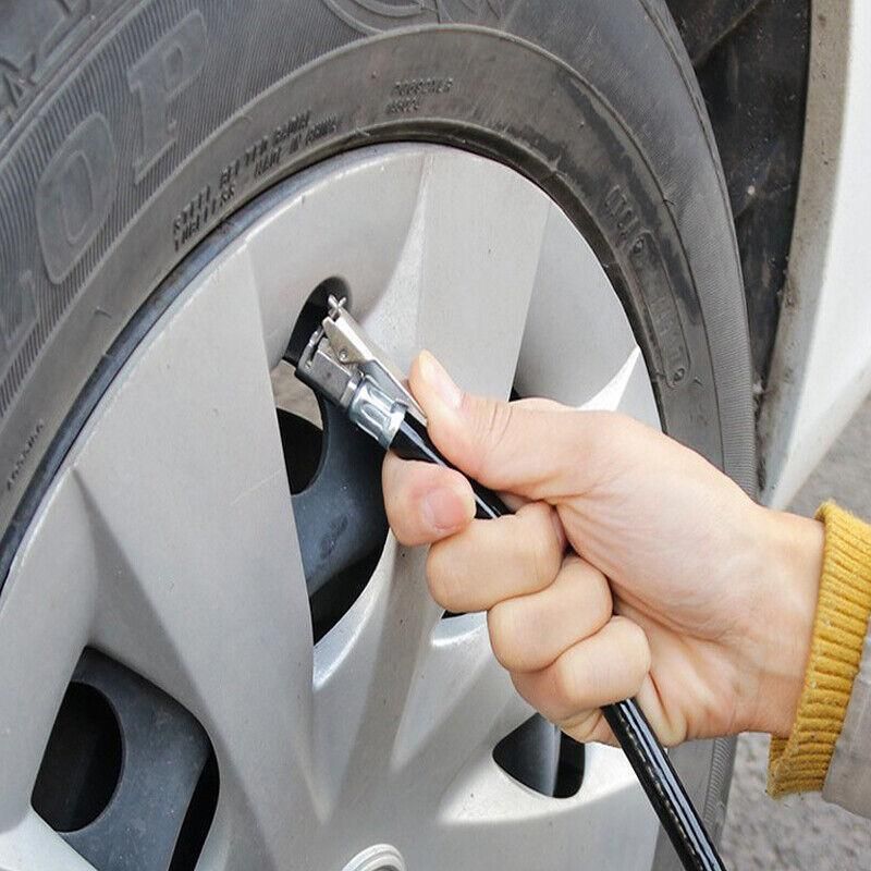 Air Tyre Inflator Pressure Meter Car Truck Tire Pump Hose Gauge Compressor Tools view 5