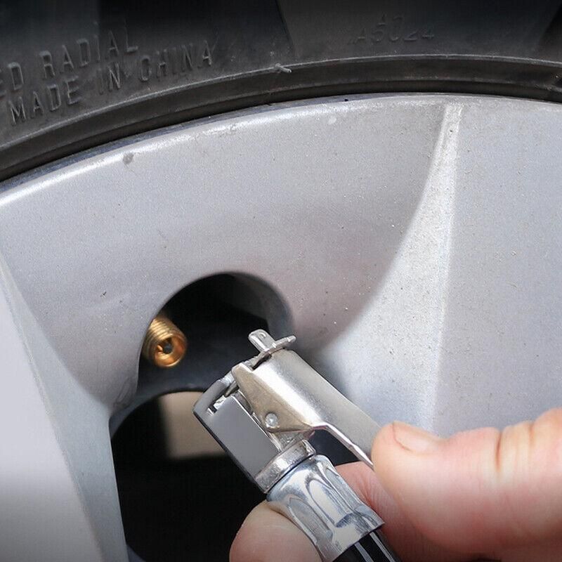 Air Tyre Inflator Pressure Meter Car Truck Tire Pump Hose Gauge Compressor Tools view 6