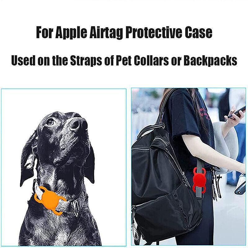 Silicone Collar Attachment Case Compatible with Tracking Device for Pets - Yellow view 9