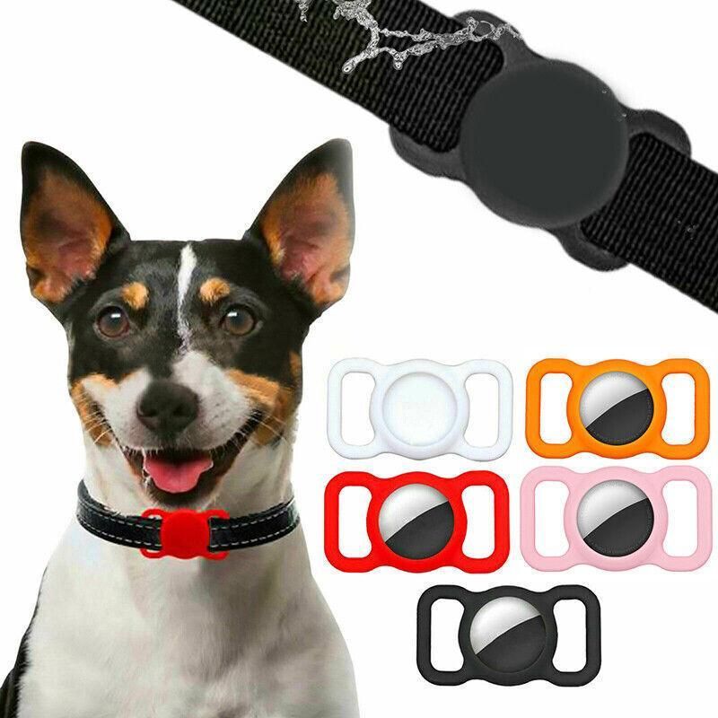 Silicone Collar Attachment Case Compatible with Tracking Device for Pets - Yellow view 12