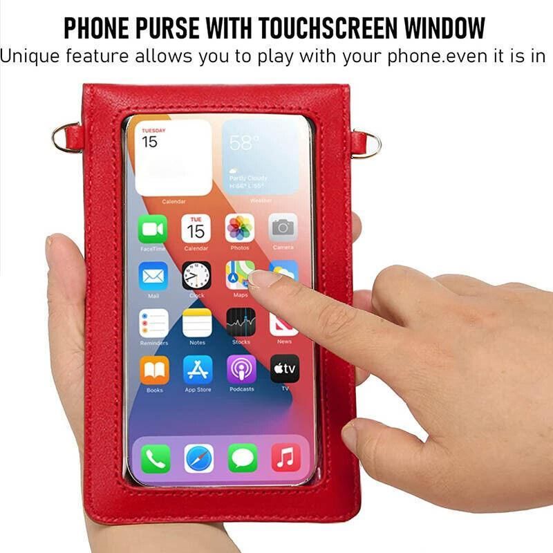 Women Crossbody Phone Purse Touch Screen Bag Rfid Blocking Wallet Shoulder view 6